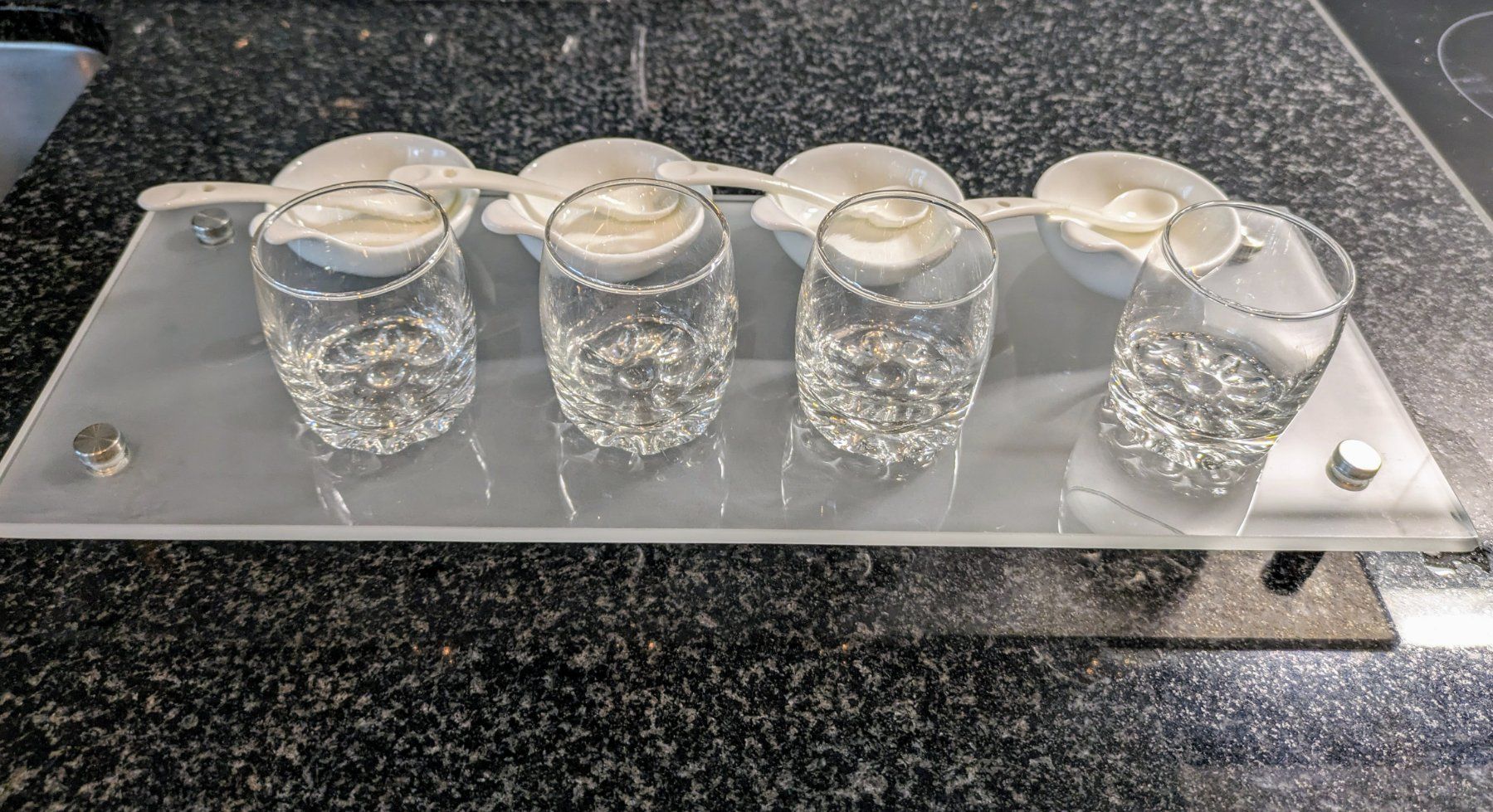 Servierplatten: Amuse (Apéro) Set Glas – Neu (gemäss Beschreibung) aus Benken SG von olga81 1