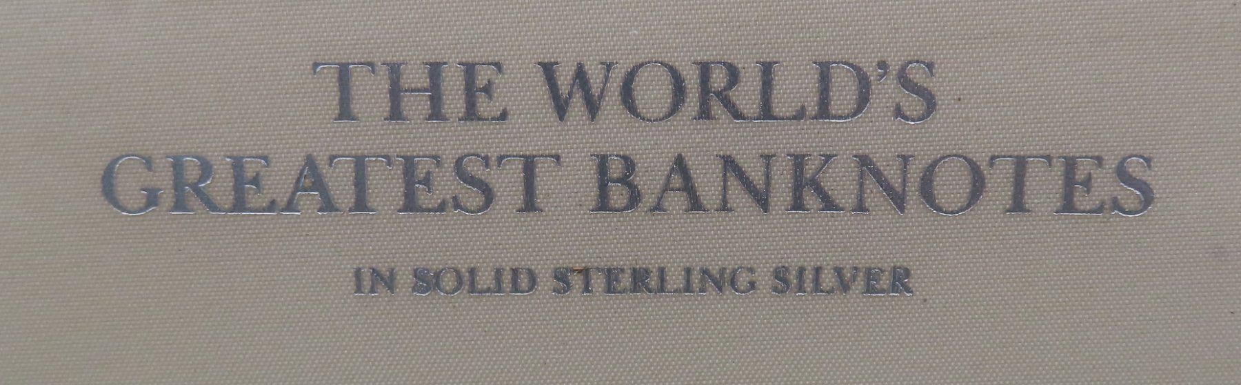 Metalli preziosi: Franklin Mint Silberbanknoten 925 – Usato da Reinach BL venduto da WBZ-Flohmarkt 1