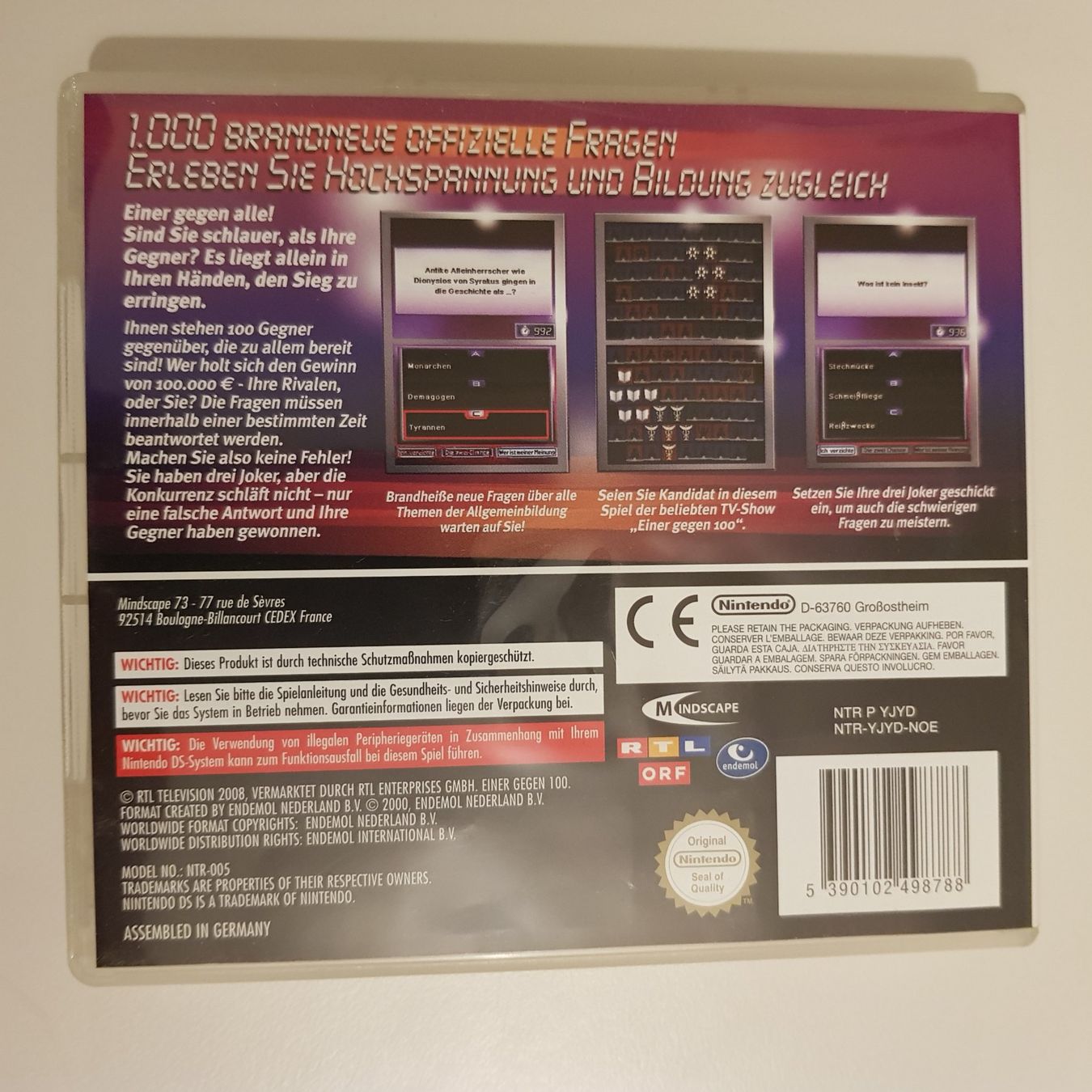 Nintendo Spiele: 1 Gegen 100 /DS – Gebraucht aus Münchenstein von 2DGames 1
