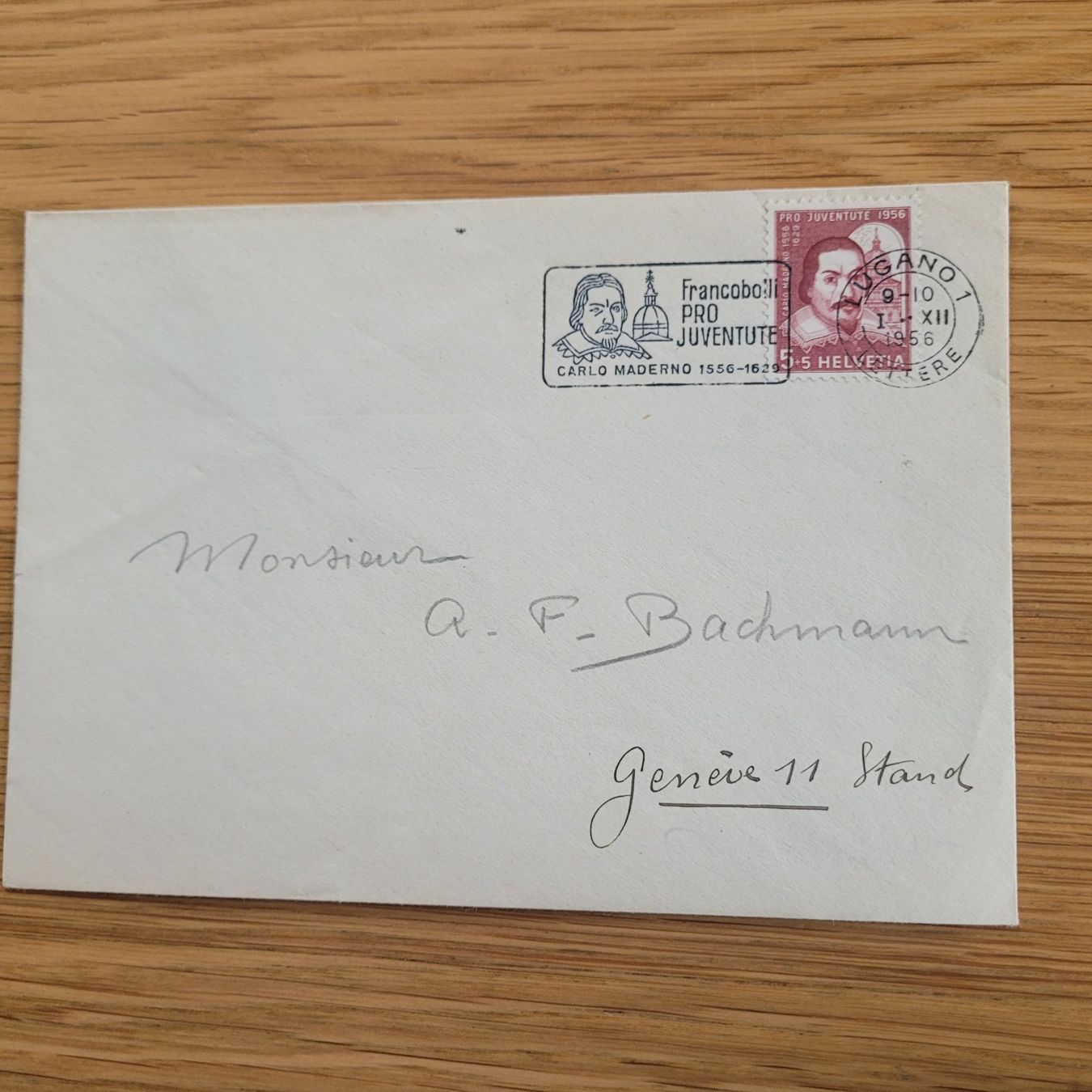 Tutti i francobolli: Dokument Lugano 1956 Pro Juventute – Usato da Biel/Bienne venduto da Destockweb