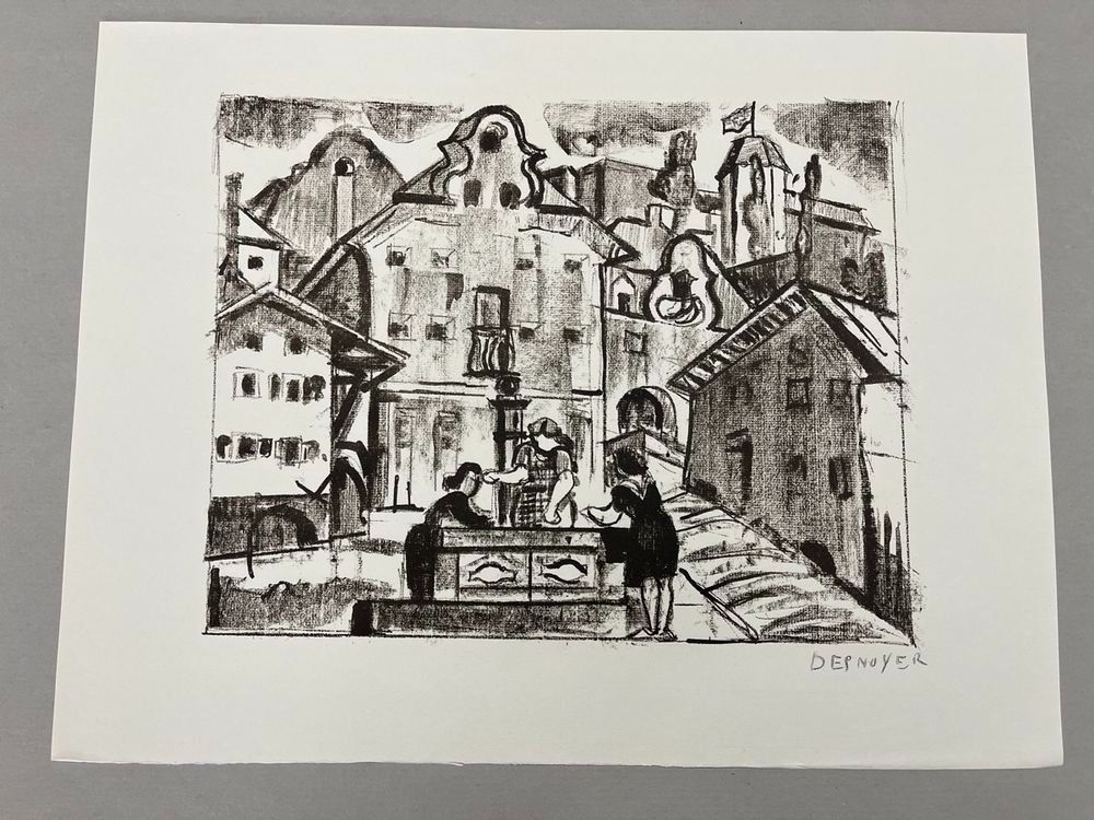 Grafica & Litografie: FRANCOIS DESNOYER LITHOGRAPHIE SIGNIERT – Usato da Gersau venduto da grafik-kunst 1