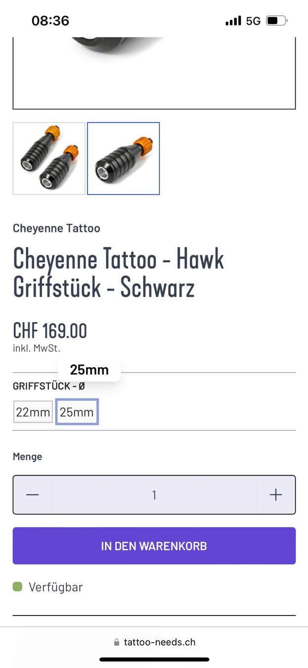 Tutte le macchine: Tattoomaschine Inkjecta - Flite Nano Elite + Cheyenne Griff – Usato da Lachen SZ venduto da ratata 5