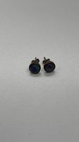 Ohrstecker mit blauem Perlmutt aus 925 Silber