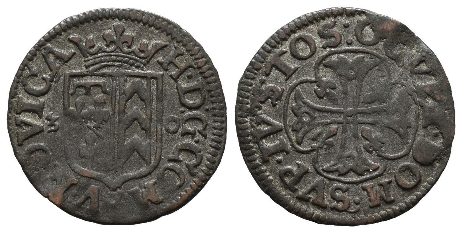 Tutti le monete: Neuenburg Kreuzer 1630  /2110 – Usato da Trimbach venduto da Solothurn1