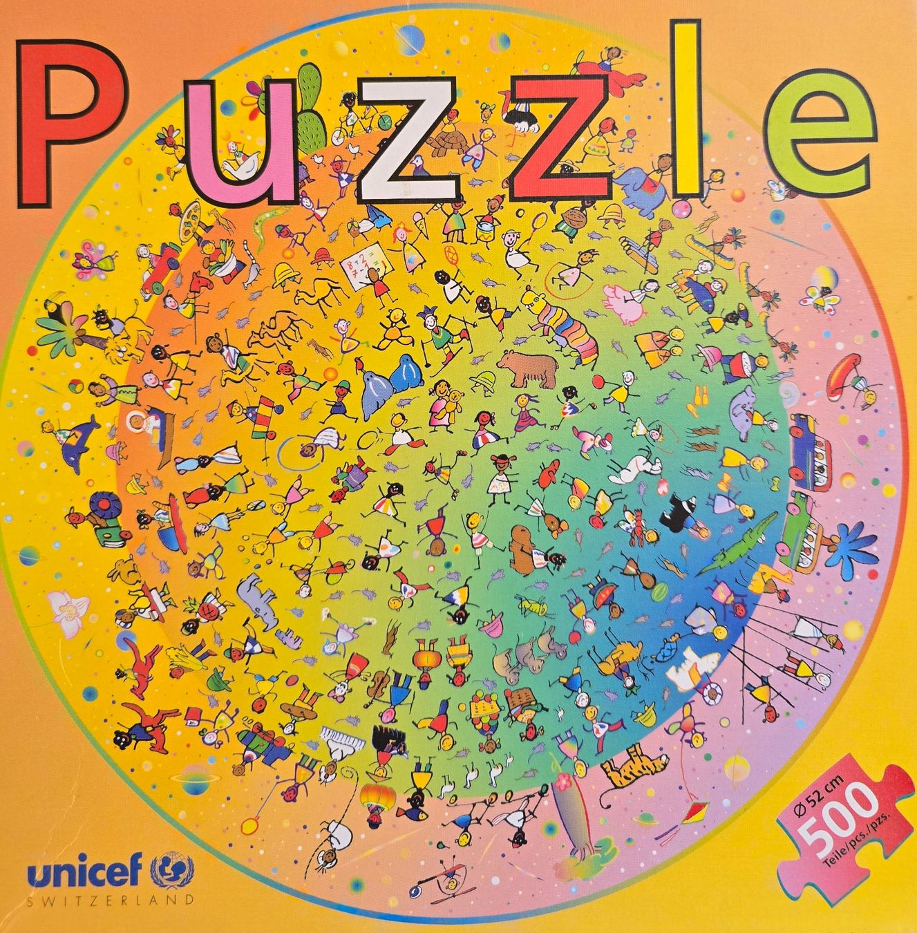 Puzzle: Puzzle rund 500  UNICEF  2003 – Usato da Rheinau venduto da MakalekaAloha