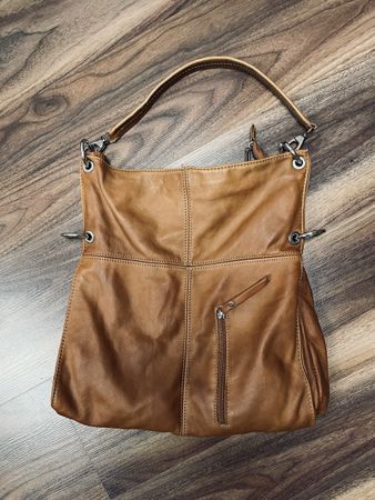 Damen Handtasche Leder braun gebrauchter Zustand