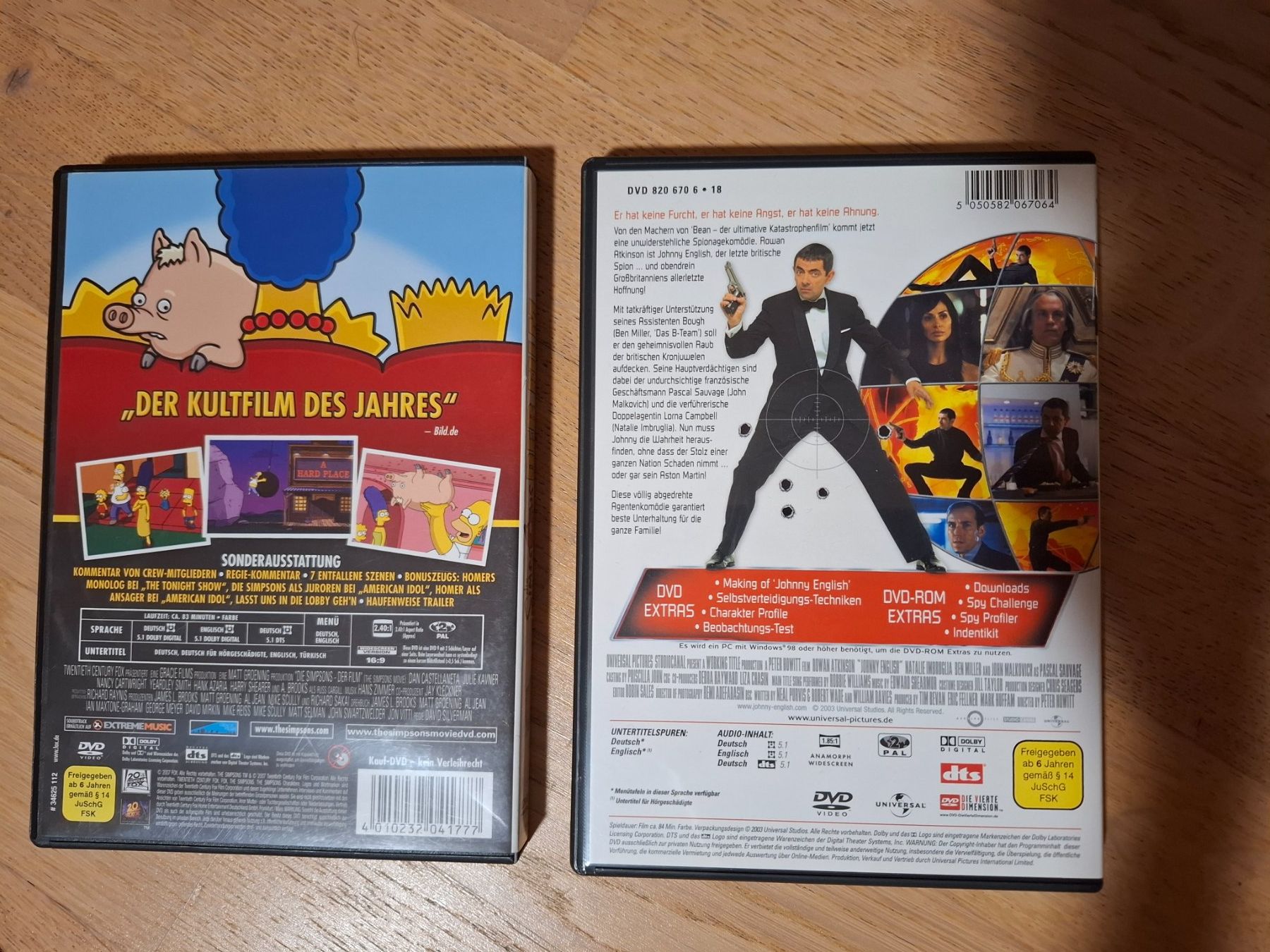 Alle DVDs: 2 DVDs Simpsons und Johnny Englisch Bean Atkinson – Gebraucht aus Dorf von Exena 1