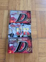 Kassette 3 Stk. Kassetten TDK D90 und Maxell UR Neu und OVP