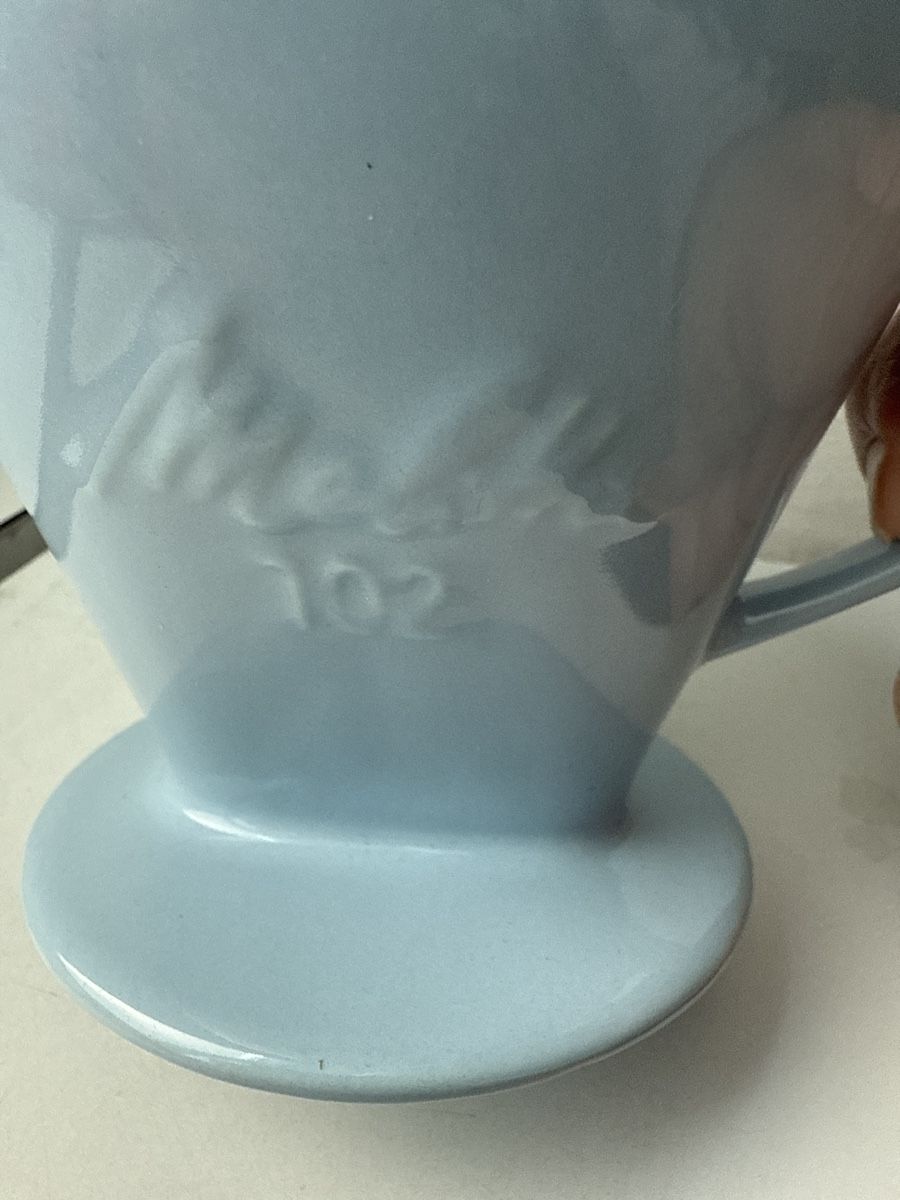 Altro per la casa: Hellblauer Melitta Kaffeefilter 102 Keramik, Rössler? – Usato da Zürich venduto da d.reitzer 1