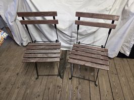 2 Gartenstühle klappbar