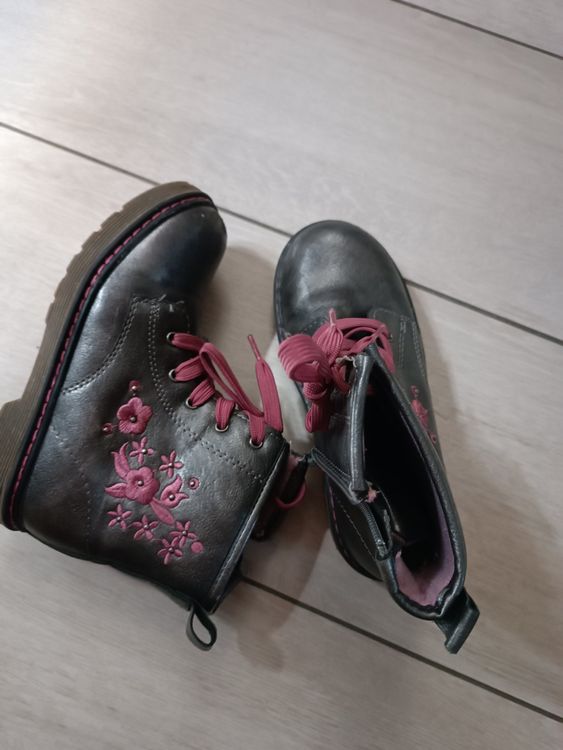 FM2018XSL Bottines Filles Anglaises Princesse - Bottines Chaîne Amour - Confort & Style Tendance