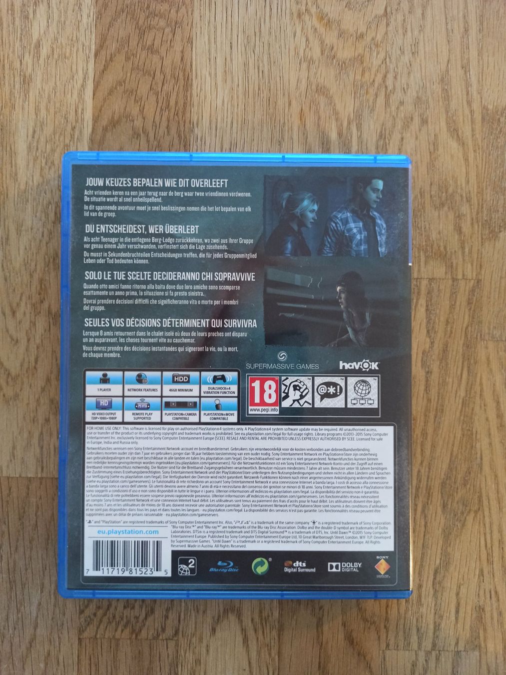 Giochi: Until Dawn PS4 / PS5 – Usato da Oberweningen venduto da mar_87mx 1