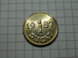 1 Ducat 5317 von 1987 Wertmarke / Jeton Frankreich