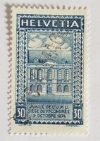 WE15) 168, UPU mit Stabstempel SAAS-ALMAGEL, LP