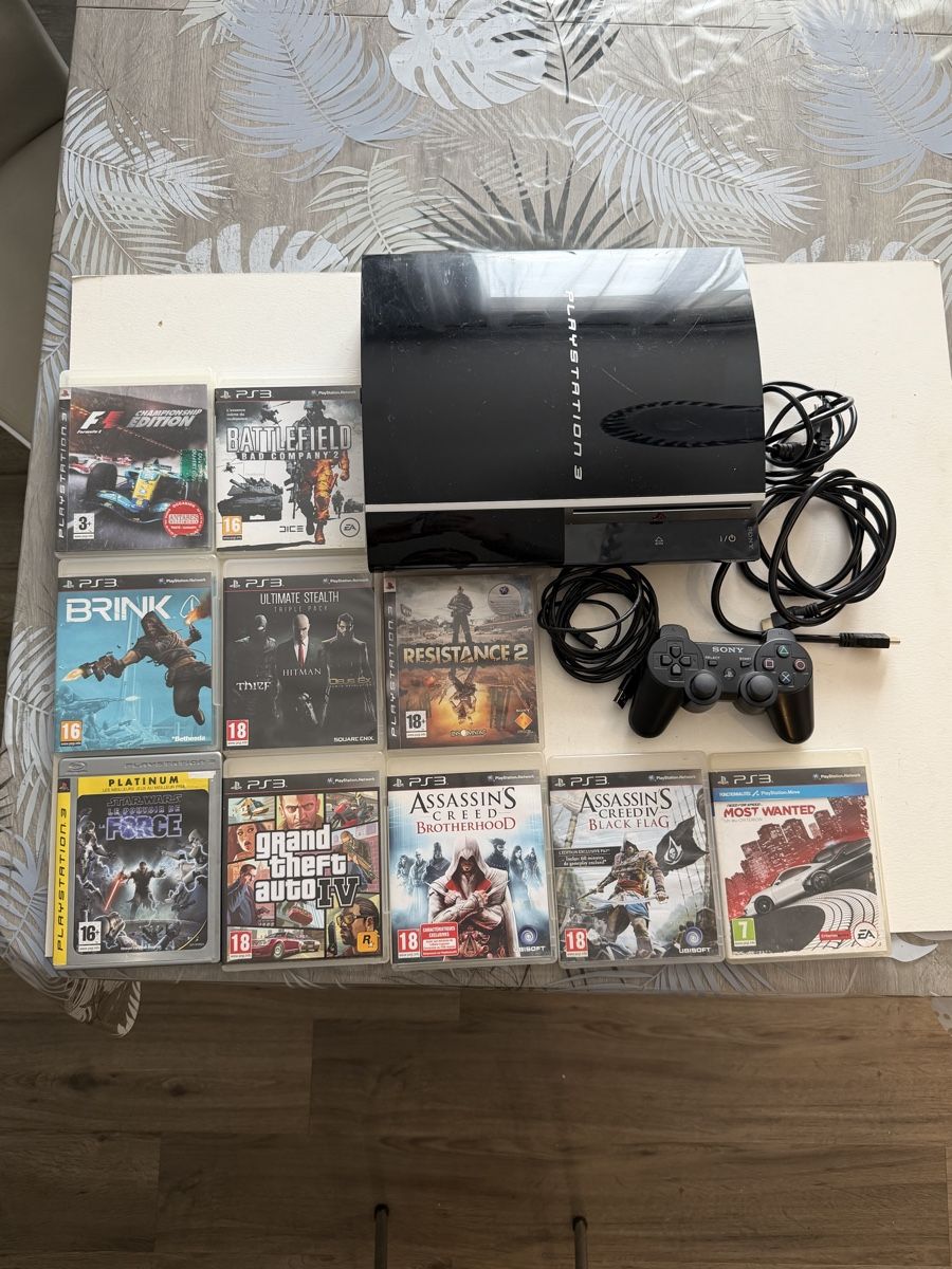 Sony Console: PlayStation 3 + 10 Jeux + Manette – Usato da Genève venduto da sho_67qj