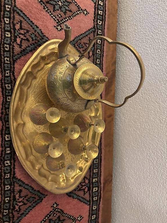 Tutte le decorazioni: Set da Tè/Caffè Orientale in Ottone – Usato da Castione venduto da lea_lvc2