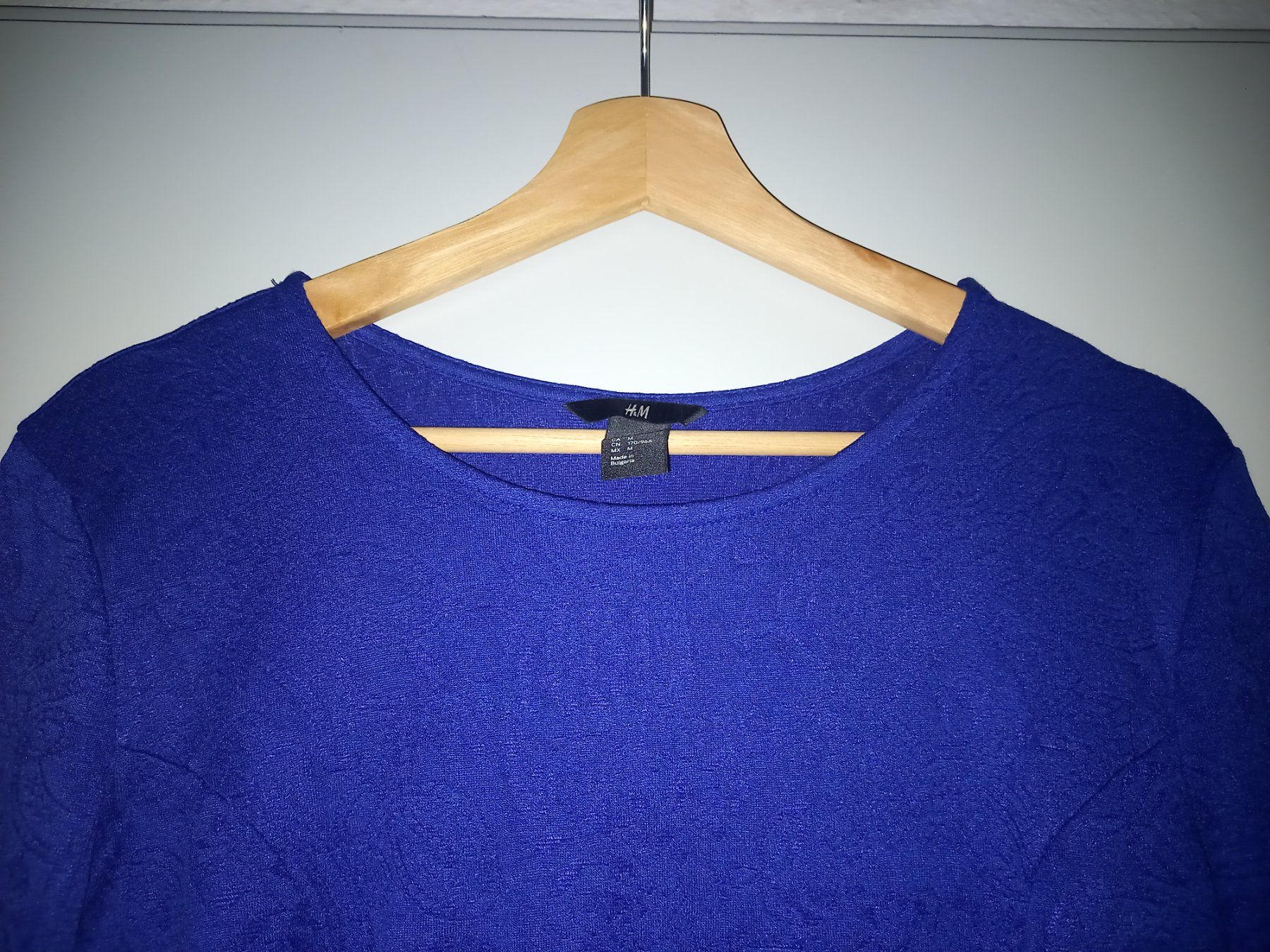 H&M Vestiti: Elastisches, unkelblaues Kleid mit langen Ärmeln Grösse 38 M – Usato da Visp venduto da stell_4cce 3