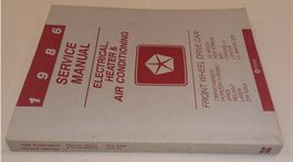 1986 Shop Manual FWD DODGE CHRYSLER PLYMOUTH Electrical