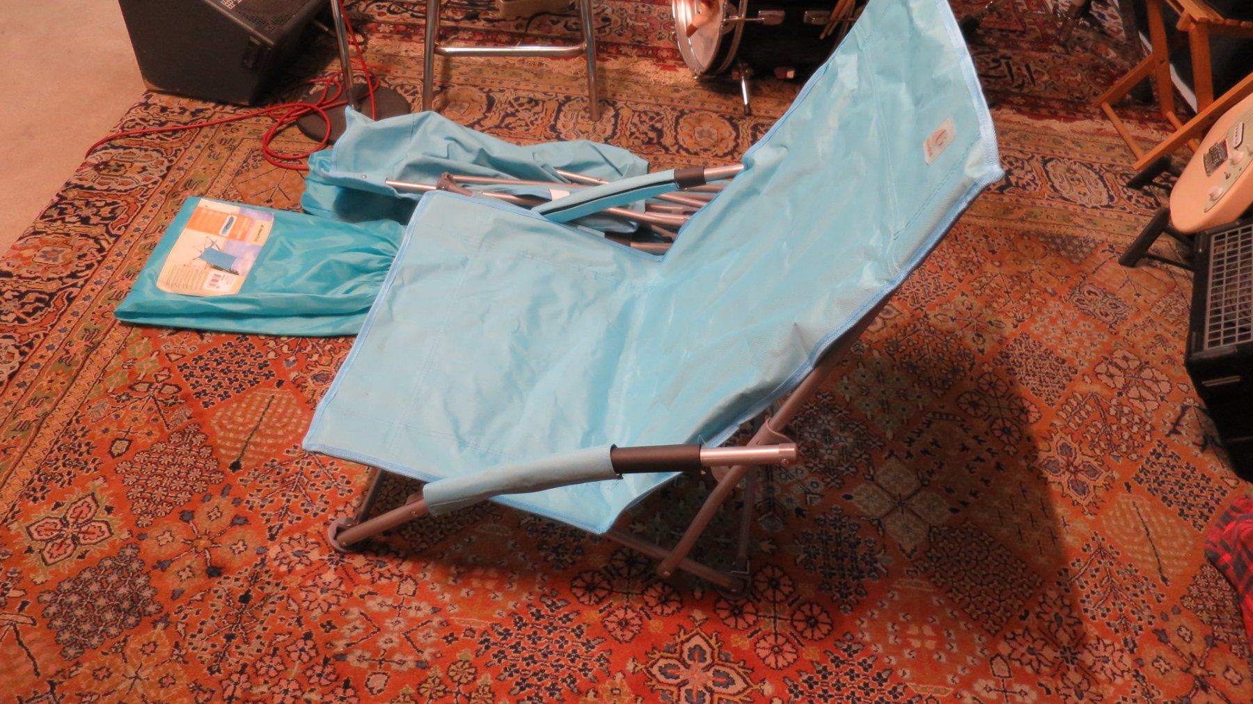 Sedie: 2 Stk. Camping Stühle Klappbar mit Bag Hellblau – Usato da Zürich venduto da tomarowean 3
