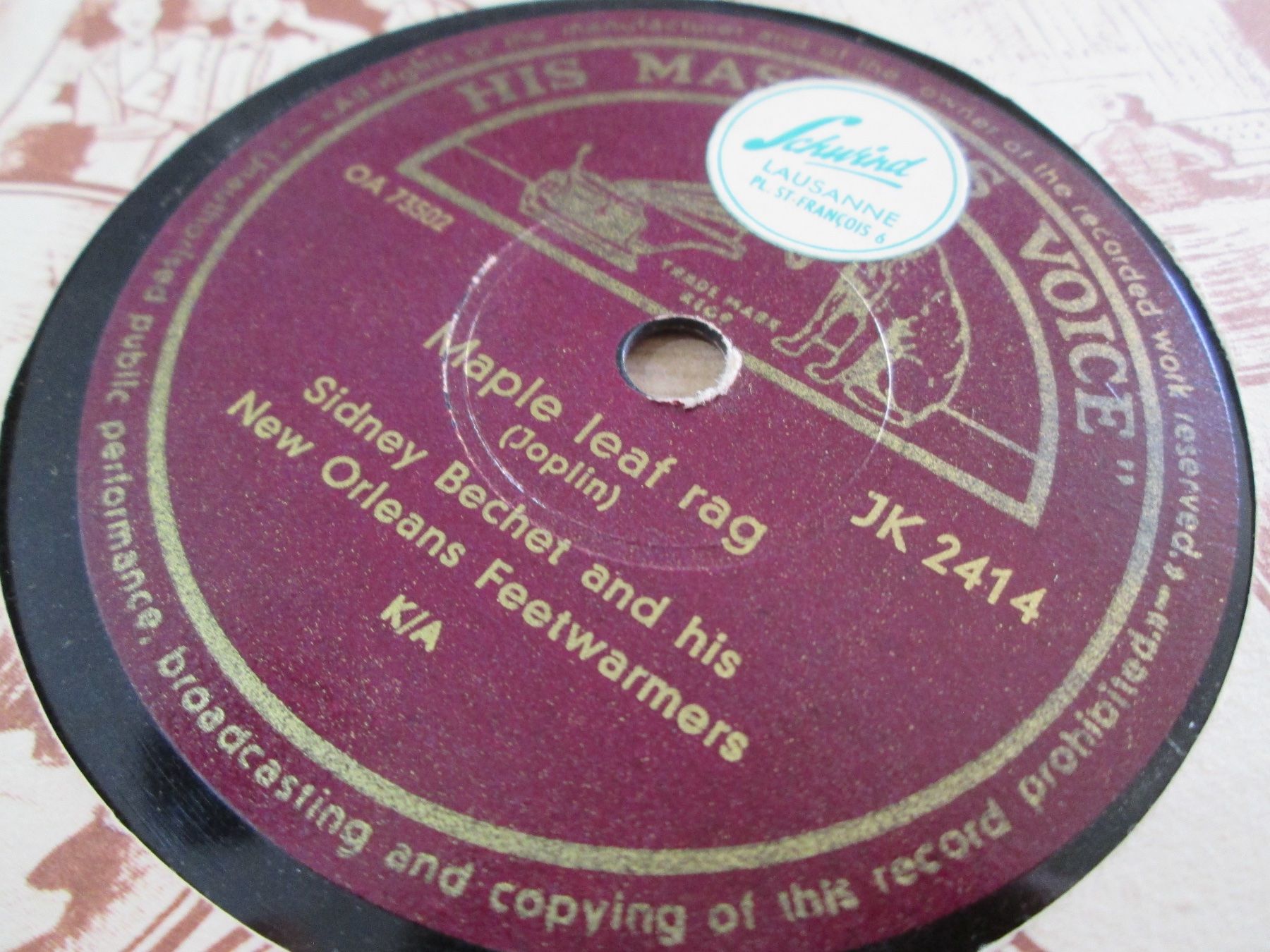 Schallplatten: DISQUES 78 TOURS – Gebraucht aus Lausanne von Leag 7