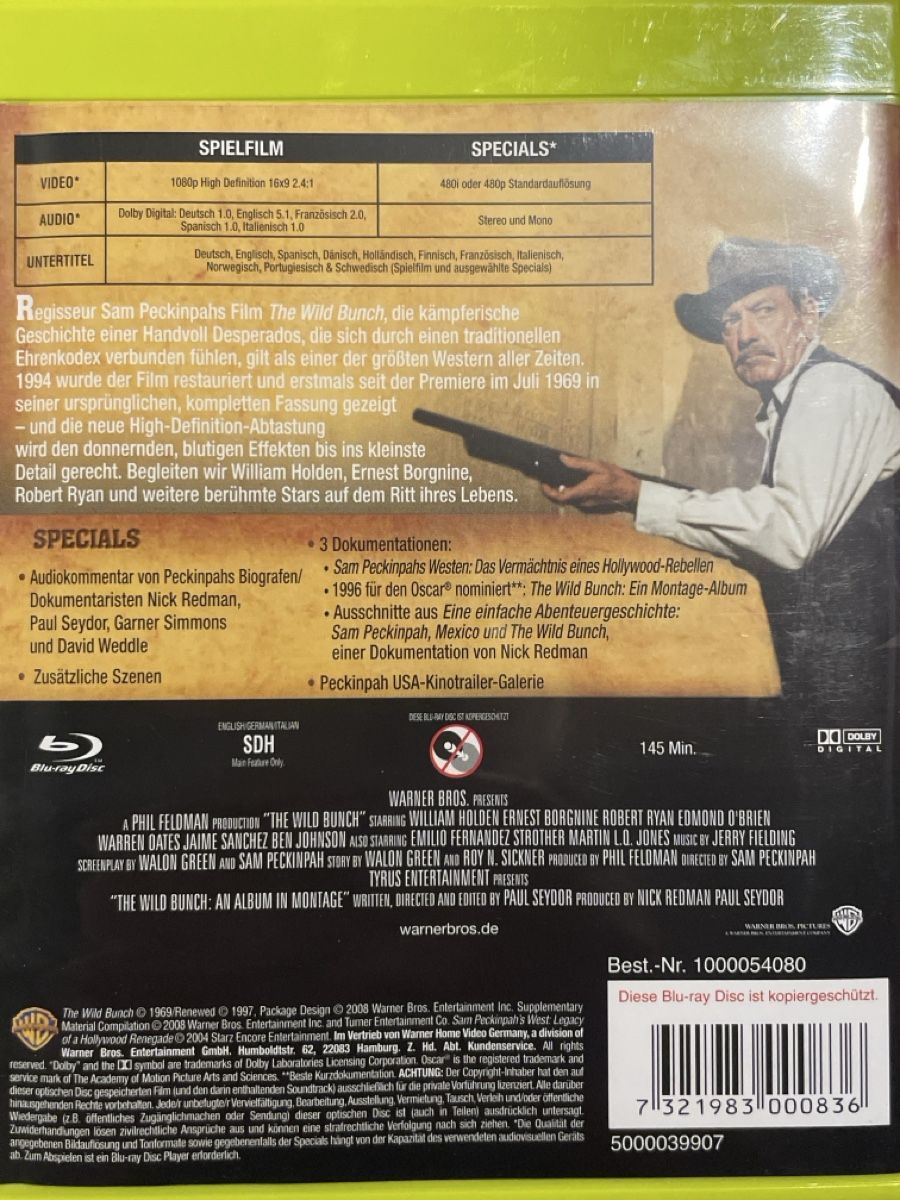 Tutti i DVDs: The Wild Bunch (1969) – Usato da Waldenburg venduto da Gonzo8 1