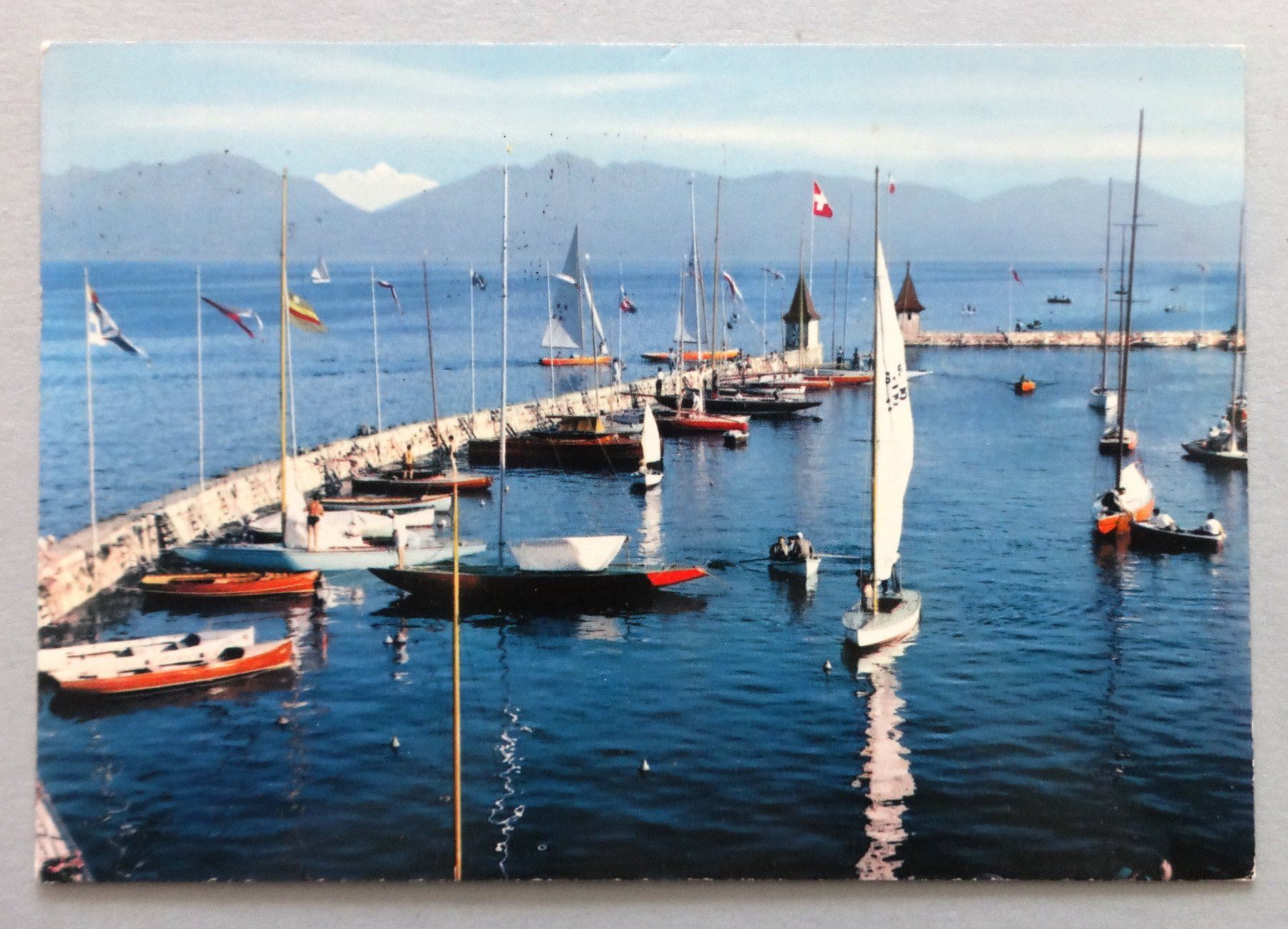 Ansichtskarten: Morges, Le Port – Gebraucht aus Fétigny von Billy2miny