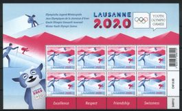2019, Olympische Jugend-Winterspiele 2020, Kleinbogen **