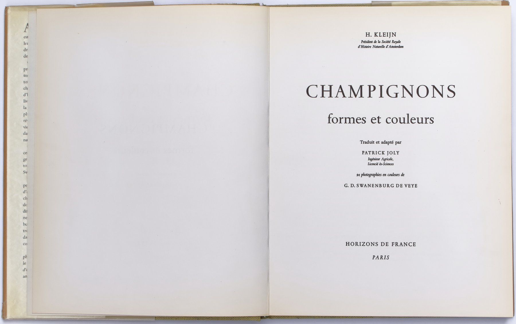 Libri: CHAMPIGNONS "Formes et Couleurs" H. Kleijn – Usato da Onex venduto da gonsla 4