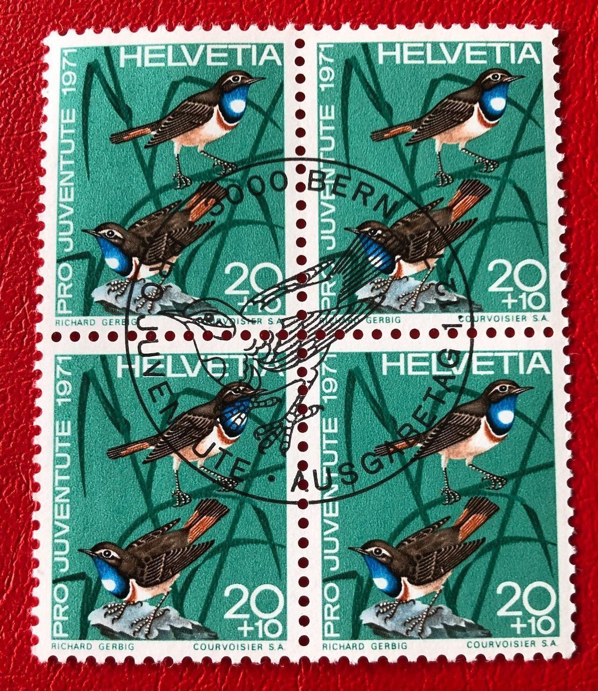 Tutti i francobolli: 4 er Block Nr. J 237 mit Vollstempel Bern – Usato da Aarau venduto da Billa007