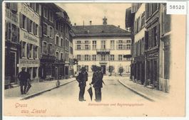 Gruss aus Liestal - Rathausstrasse und Regierungsgebäude