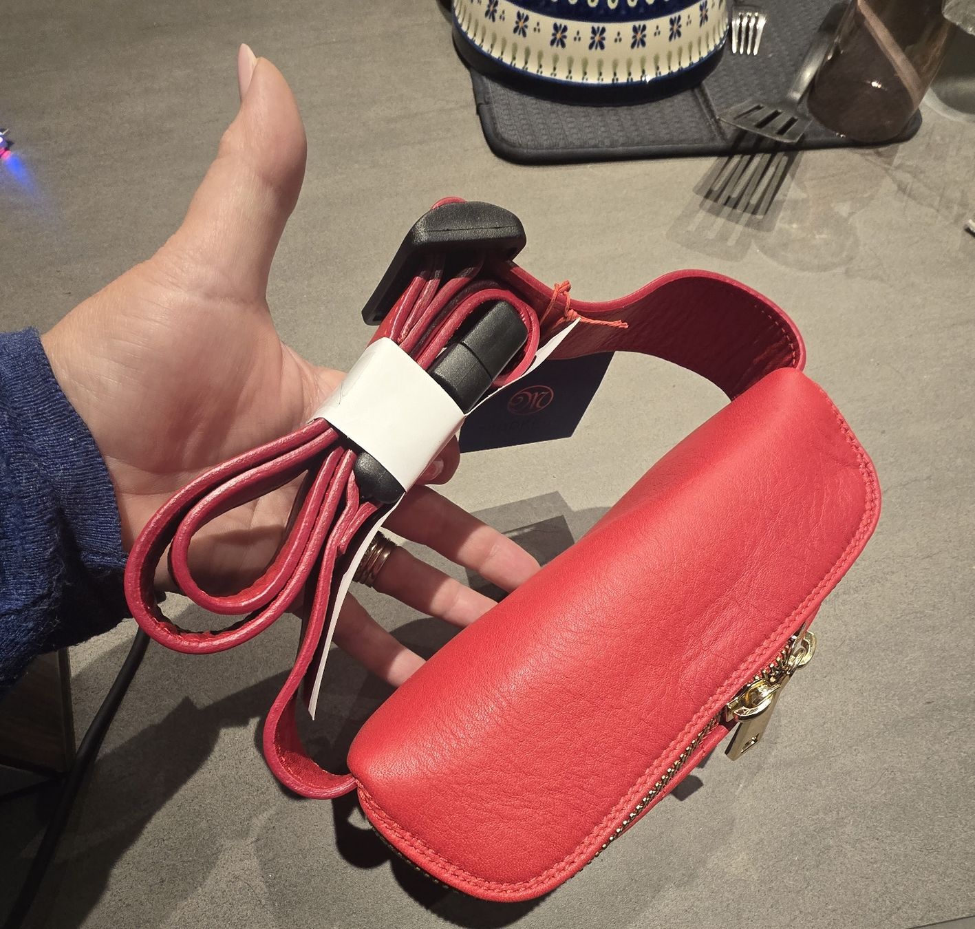 Borse: ROTE LEDERBAUCHTASCHE, NEU🍀 – Nuovo e nell'imballaggio originale da Möriken AG venduto da rowyta 2