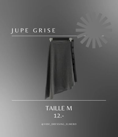 Jupe asymétrique grise