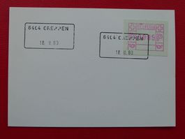 1980: Aushilfsstempel von GREPPEN (LU)