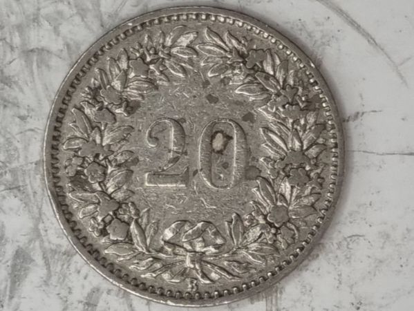 Tutti le monete: 20 rappen 1897 Seltene Jahre – Usato da Bure venduto da chap981 1