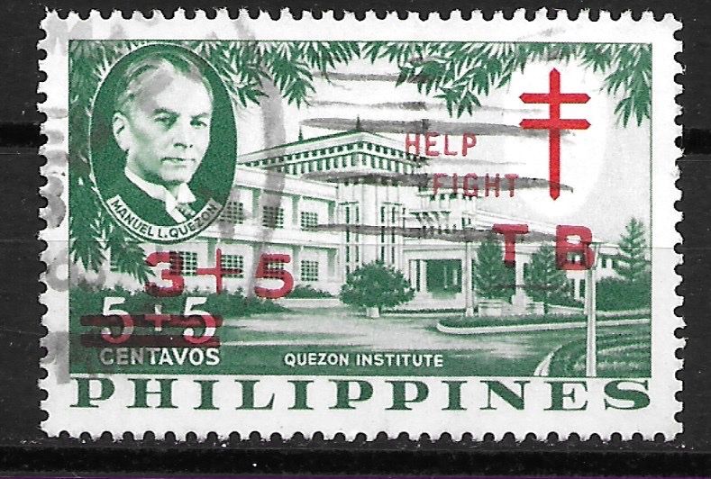 Alle Briefmarken: Philippinen 1959: Tuberkulosehilfe – Gebraucht aus Zürich von Rainstamps