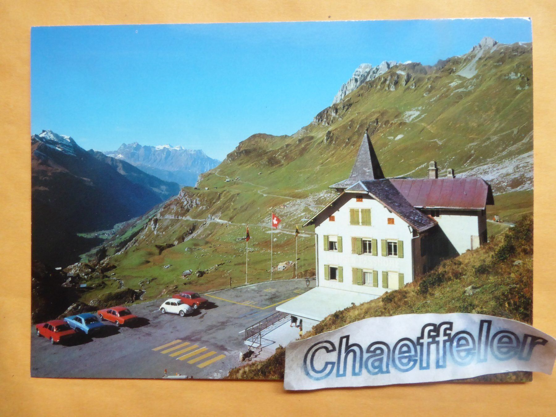 Cartoline postali: Hotel Klausen - Passhöhe – Usato da Zürich venduto da Chaeffeler
