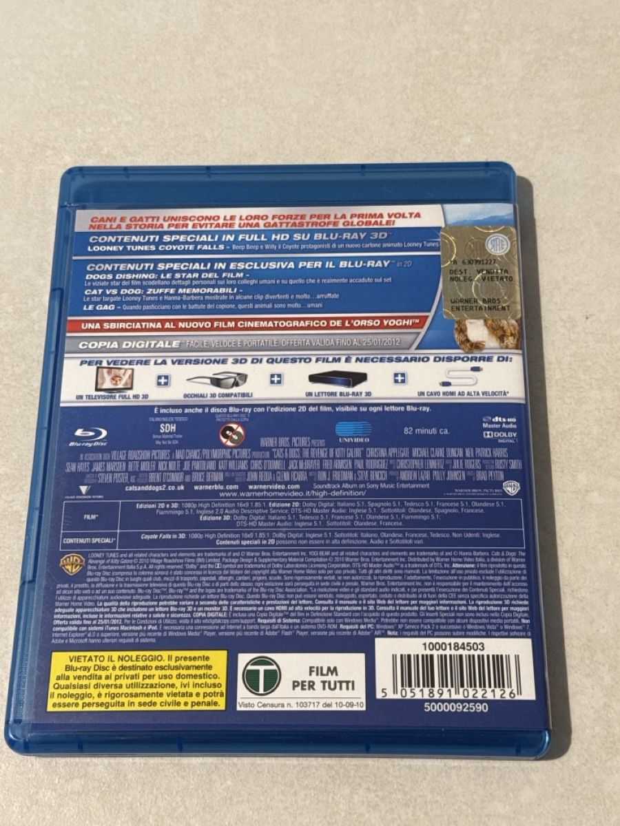 Tutti i DVDs: Cani & Gatti – Usato da Cadenazzo venduto da nick995 1