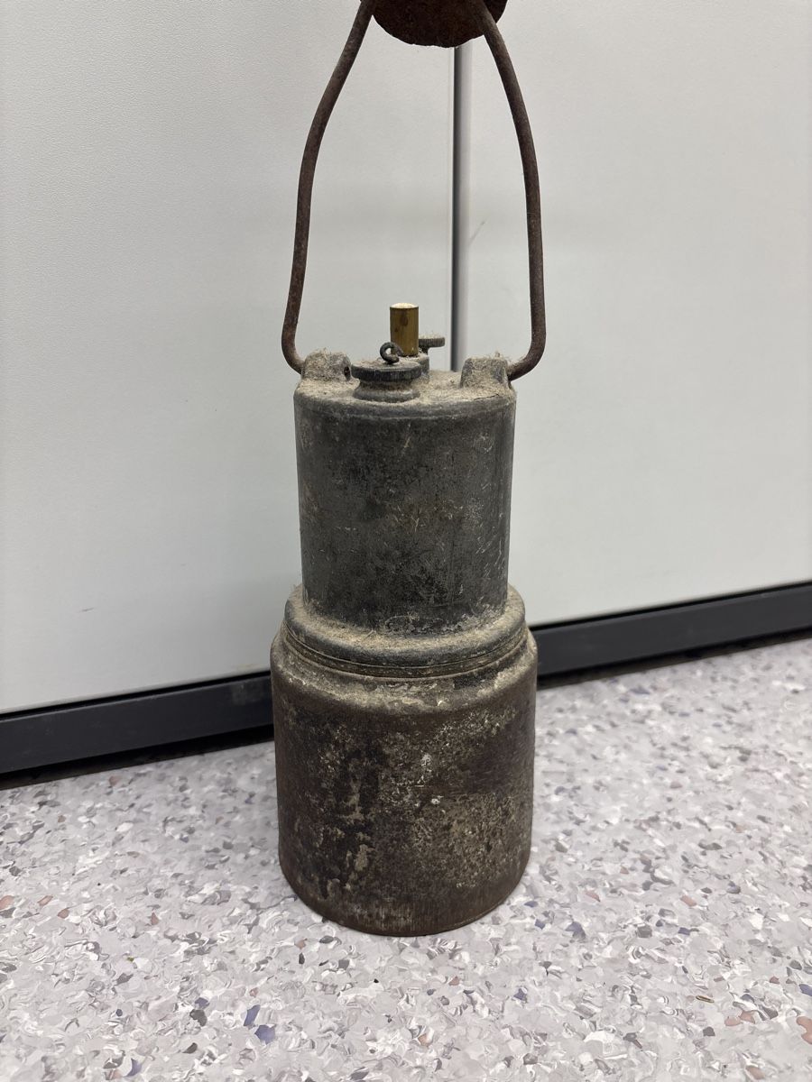 Antike Karbidlampe Grubenlampe Hängelampe Deko Vintage Rarit (Gebraucht ...