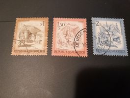 Autriche: Lot de 3 timbres anciens, République d'Autriche