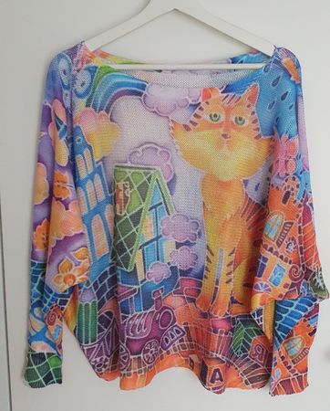 Bunter One Size Katzenpullover