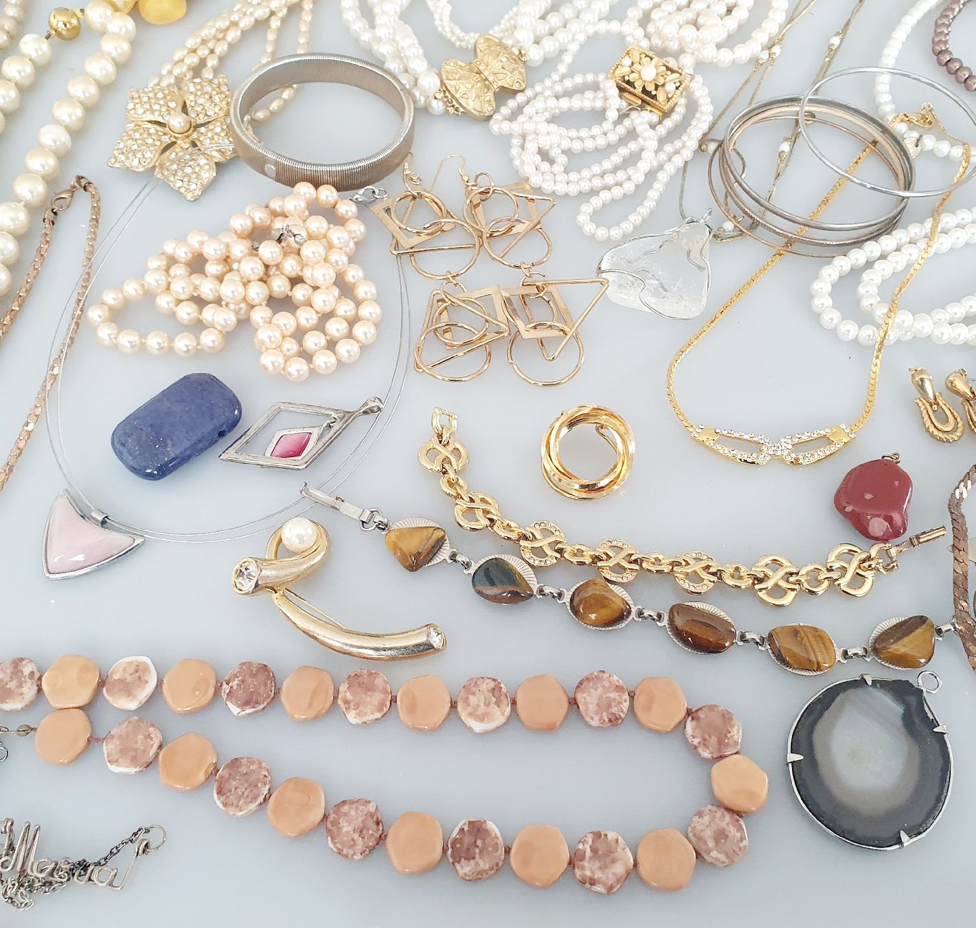 Sonstiger Schmuck: Schmuck Konvolut Modeschmuck Perlen verschiedene Teile  – Gebraucht aus Kreuzlingen von Wunderkiste123 4