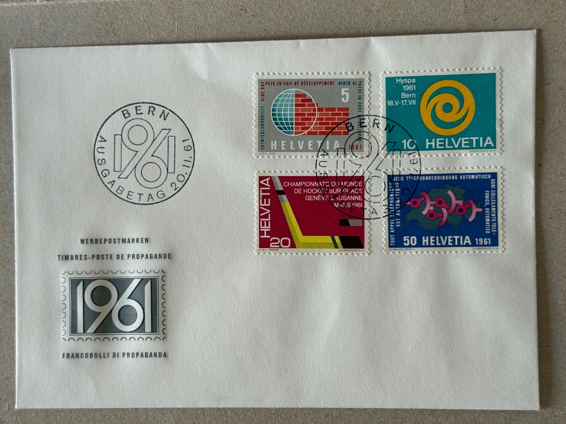 Tutti i francobolli: 375-378, FDC – Usato da Aarau venduto da hilde47