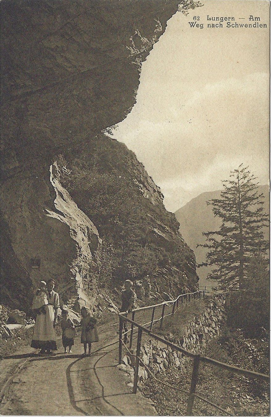 Cartoline postali: 62   Lungern  --  Am  Weg  nach  Schwendlen – Usato da Bütschwil venduto da Jackson1A