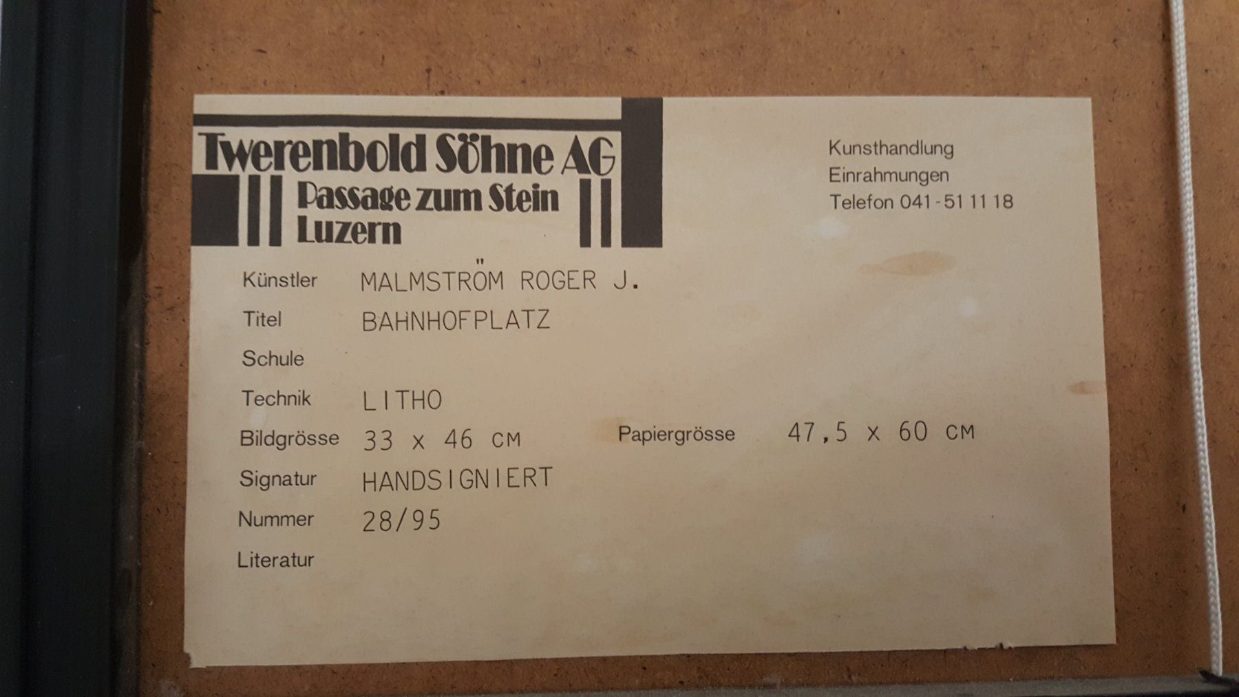 Poster & Bilder: Bahnhofsplatz Luzern – Gebraucht aus Menznau von jrba 1
