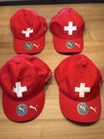 4x Kappe Schweiz Puma UBS rot Unisex Grösse verstellbar neu