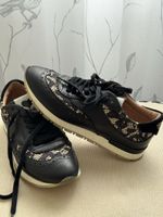 Twinset Sneaker, Schwarz mit Spitze, Gr. 38