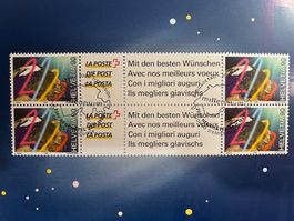 Millennium Briefmarke + Zwischensteg 1999/2000 Sonderbogen👌