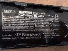 Panasonic Fahrrad Akku u.a. für Flyer Vollblut