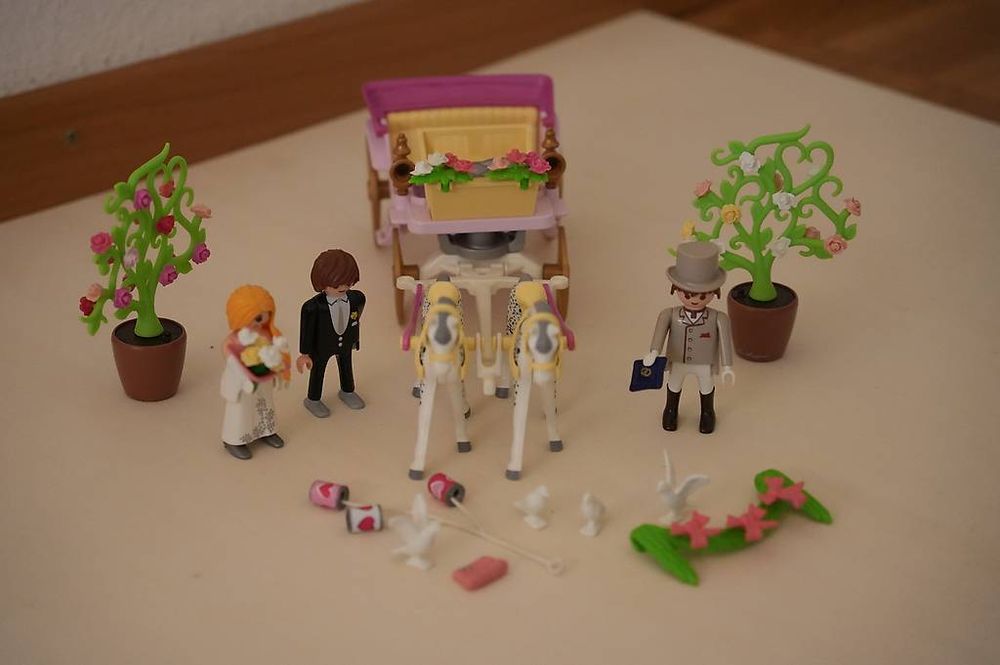 Anforatoys Playmobil 9427 Carruaje De Caballos Con Novios 91 Carruaje De Caballos Con Novios