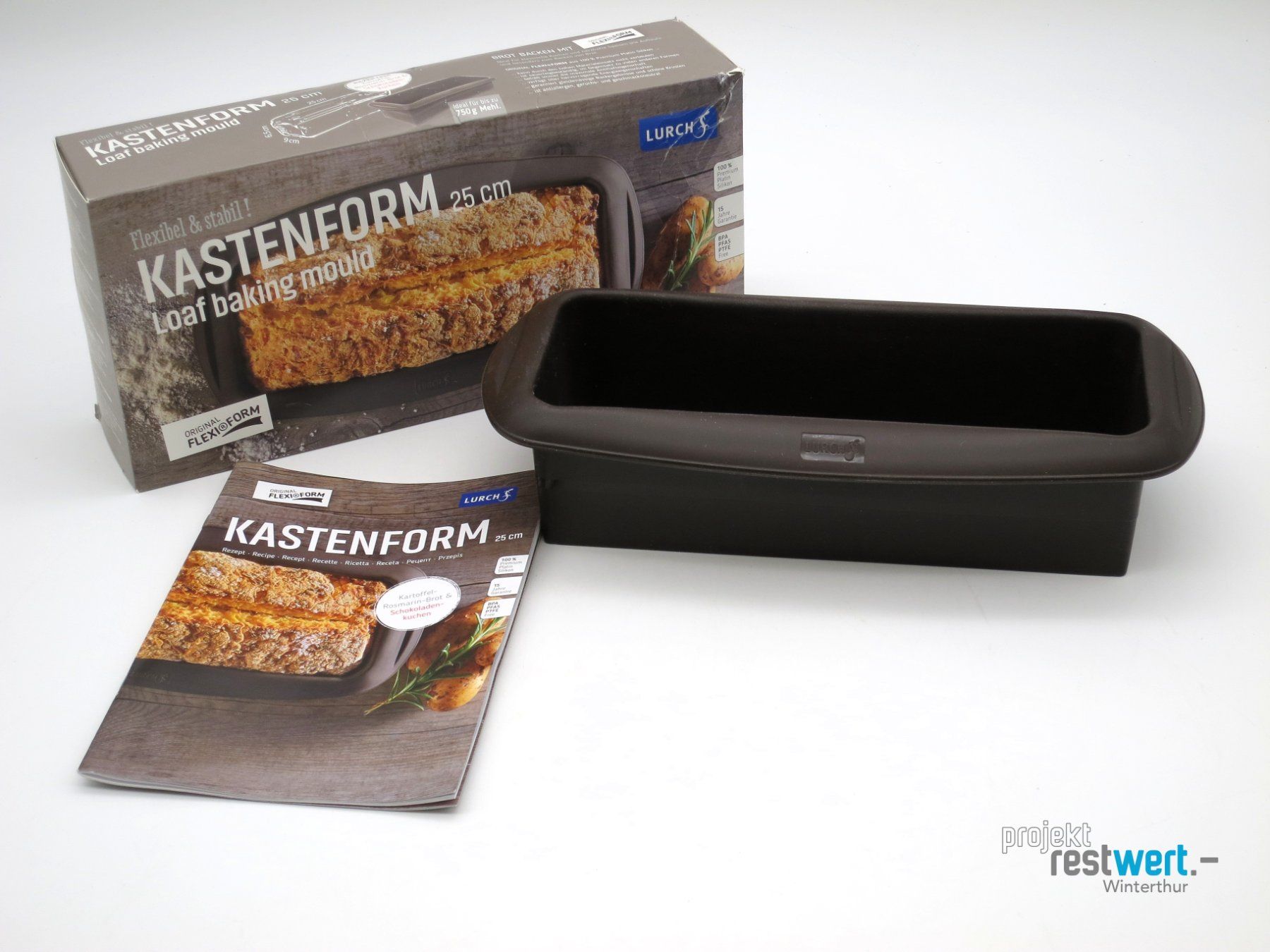 Moules à gâteaux: LURCH Flexiform Backform Kasten, Silikon, 25cm – Neuf (Voir description) à Winterthur par Restwert_Winterthur